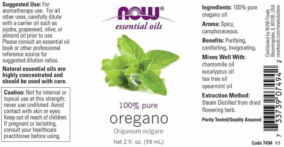 Oregano oil by now foods